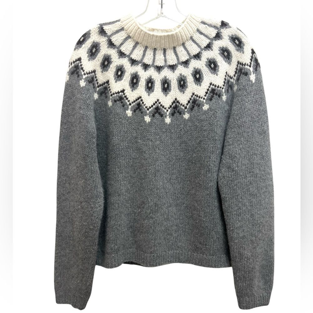 Ralph Lauren Exclusive Hand Knit Wool Angora Sweater Gray Size XL - Picture 11 of 11